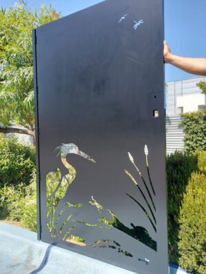 Blue Heron Privacy Metal Gate #2318 - Image 2