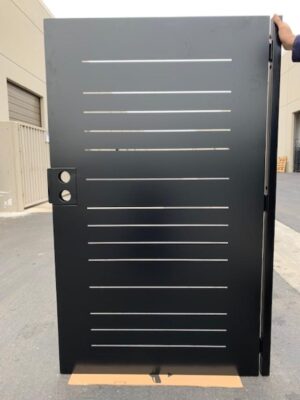 Modern Horizontal Lines Gate #9089 - Image 2