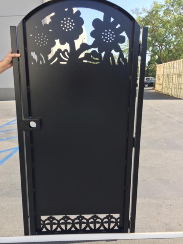 customSingle metal door black