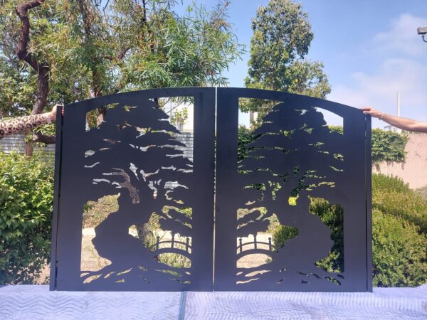 Bonsai Tree Metal Double Gate #8889 - Image 3