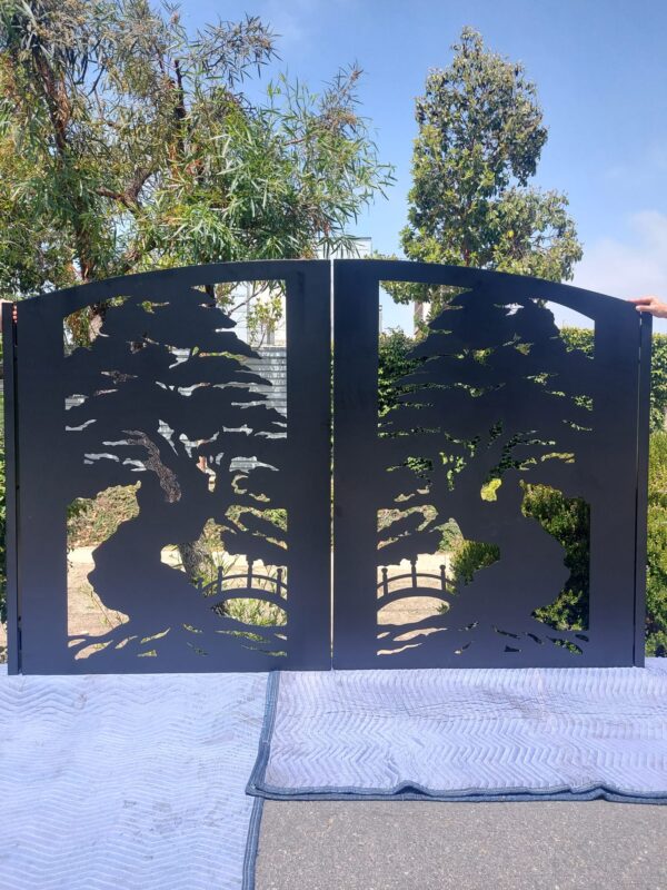 Bonsai Tree Metal Double Gate #8889