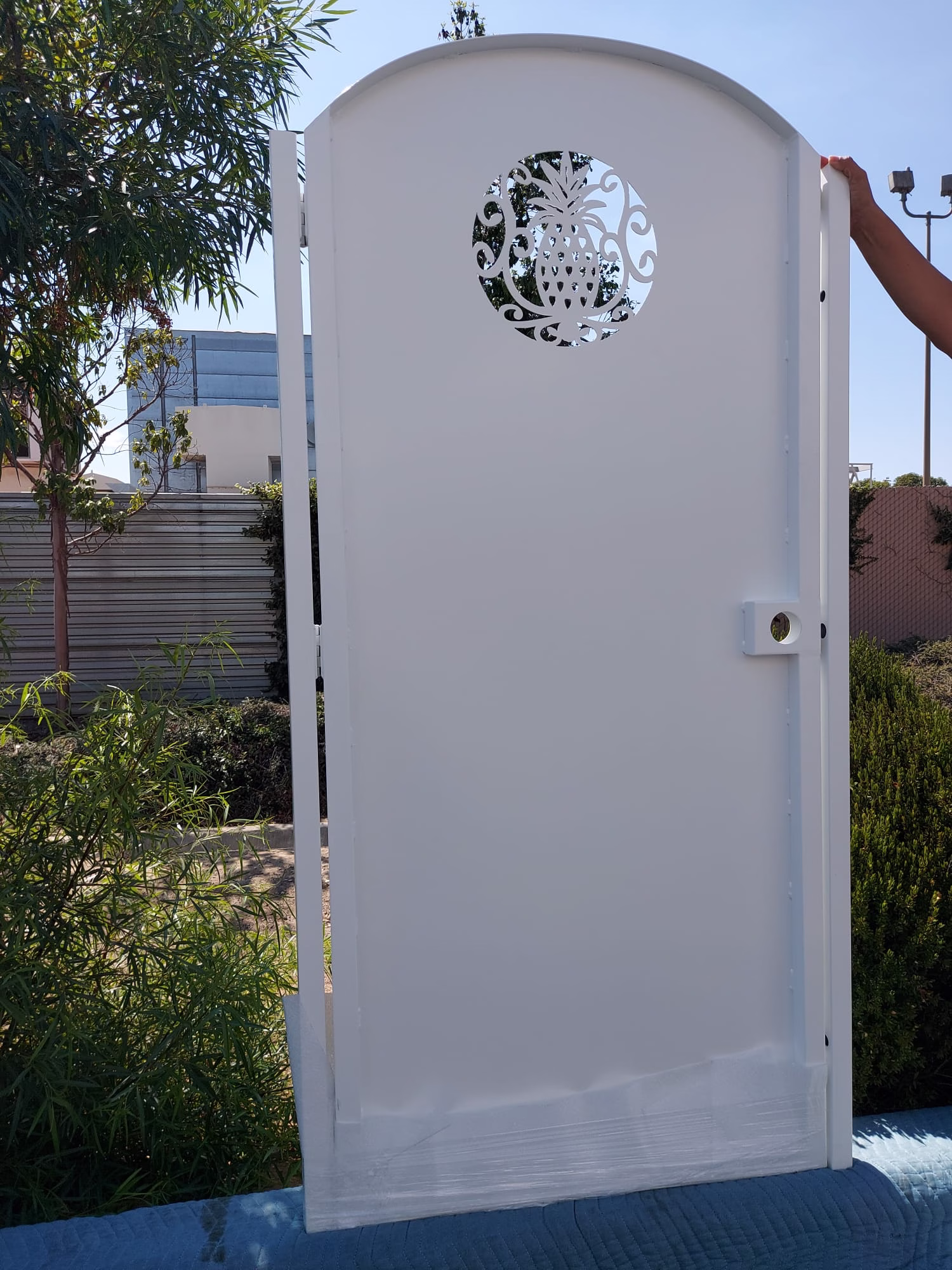 #7011 Privacy Pineapple Metal Entry Gate - Image 2