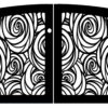 Iron Double Entry Gate #8503
