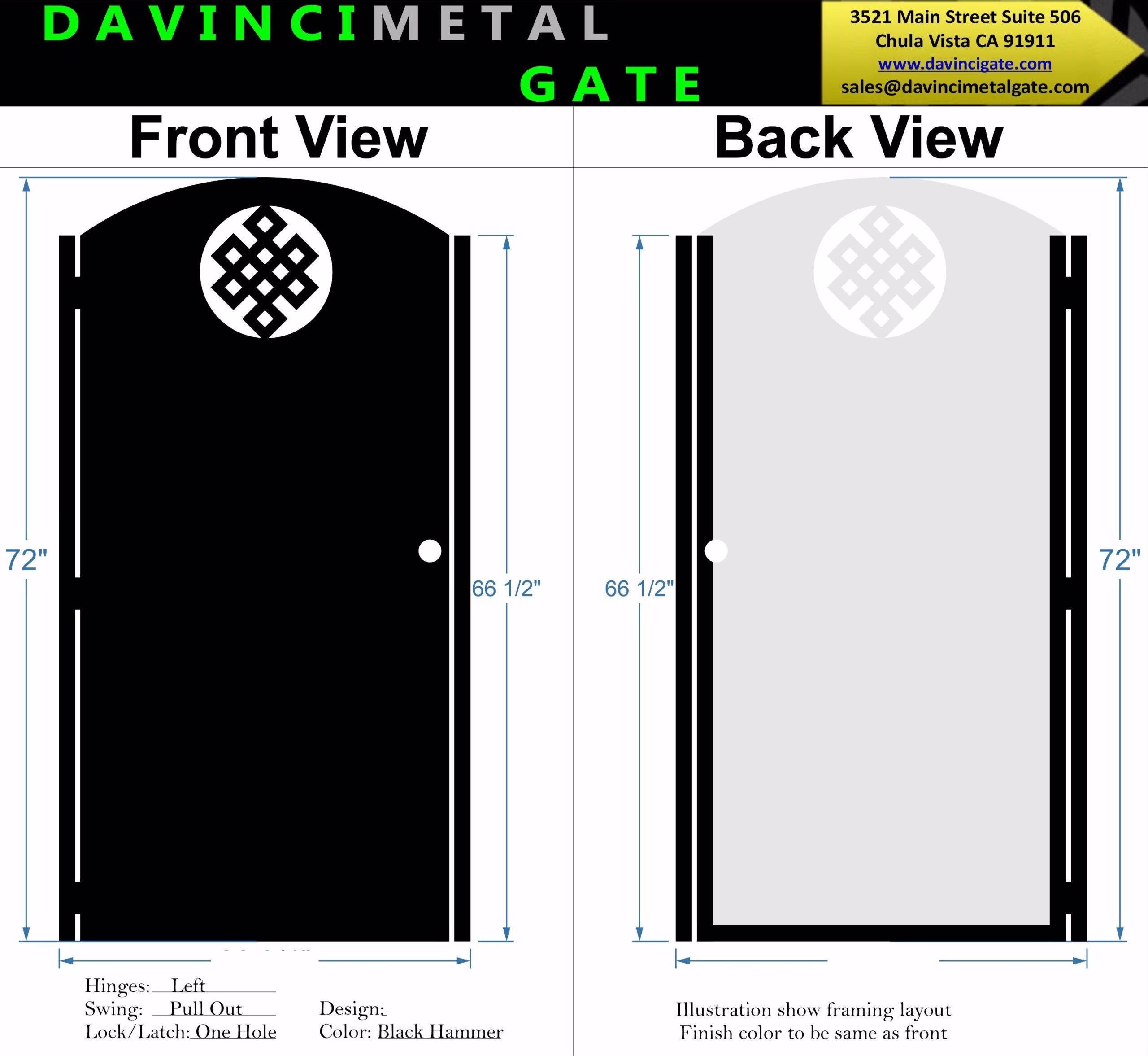 Privacy Buddhist Knot Metal Entry Gate