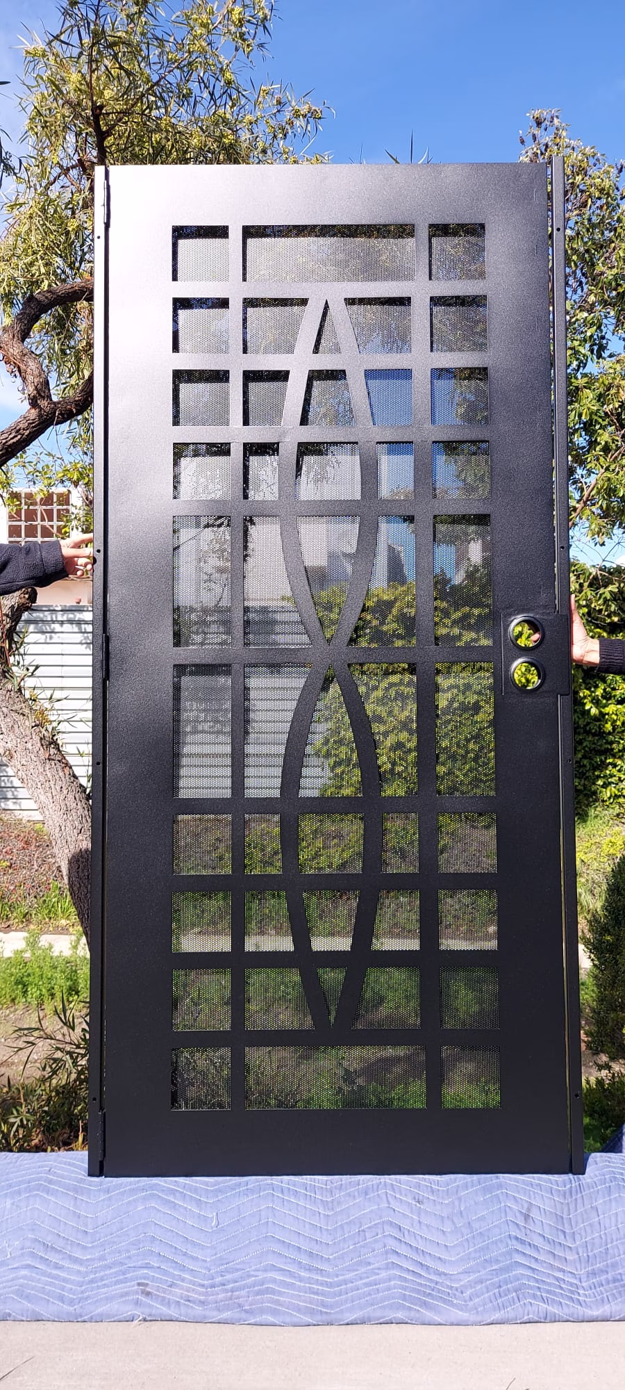Security Screen Door Geometric Infinity