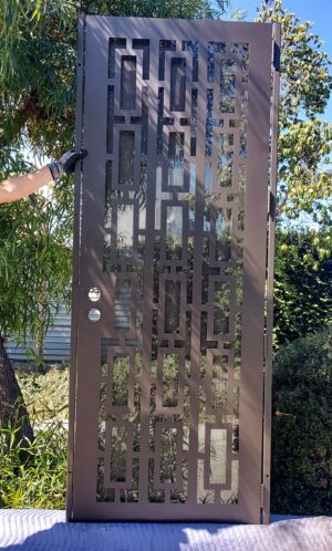 Security Screen Door Oblong Pattern