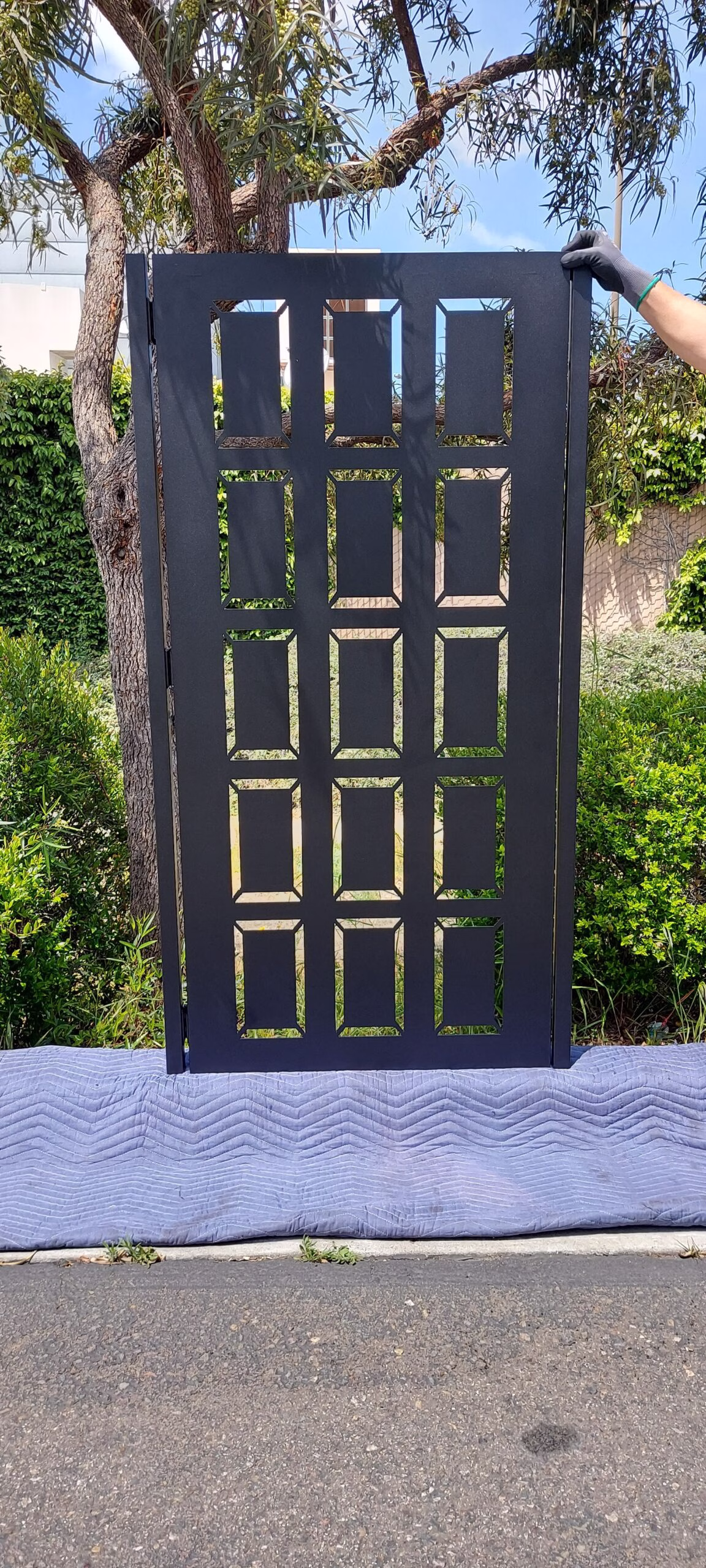 Residential single gate with custom design and size