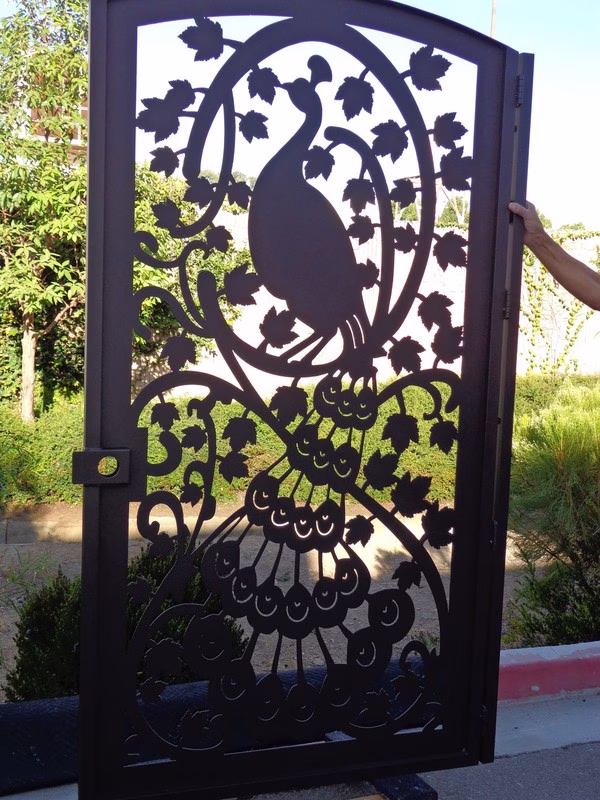 #5315 Garden Peacock Metal Gate - Image 3