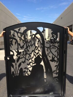 Sitting Buddha Under Weeping Willow #7222