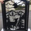 #8019 | Durable side gate | Metal Designer Steel Gate | Factory direct prices | Made in California | Custom Size | Free Estimate | Powder coated