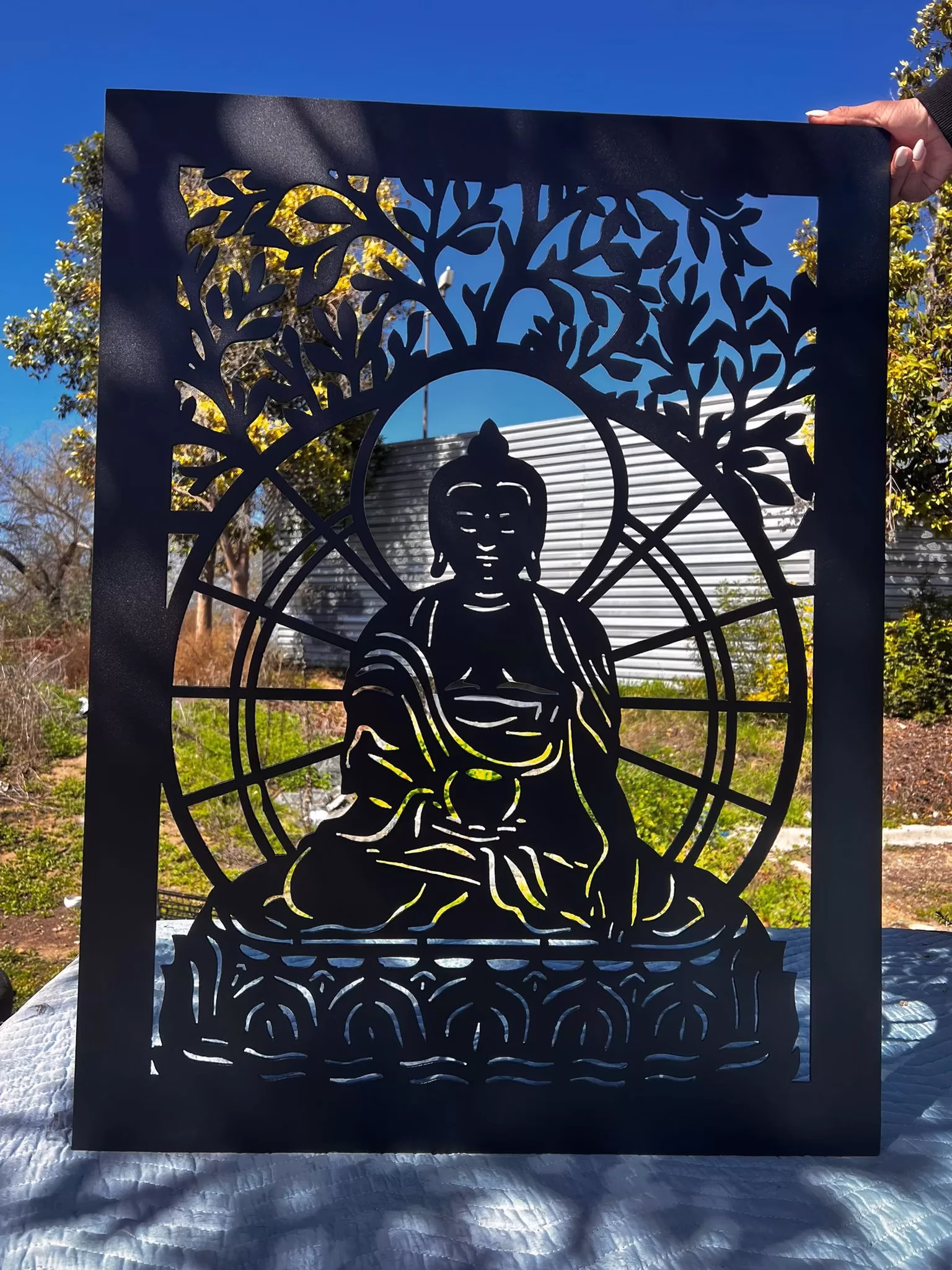 #6500 Buddha Metal Entry Gate - Image 3